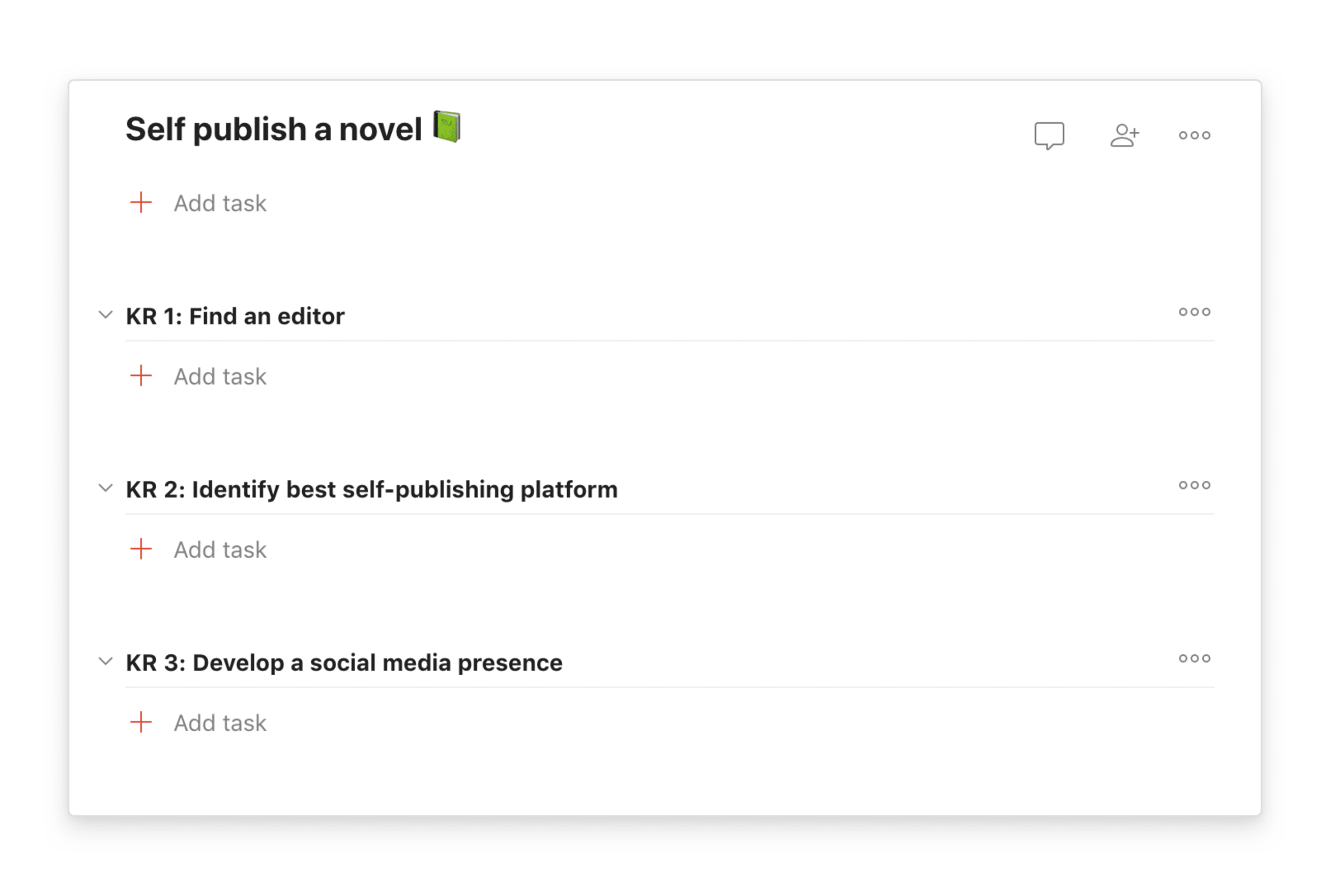 OKR Todoist project