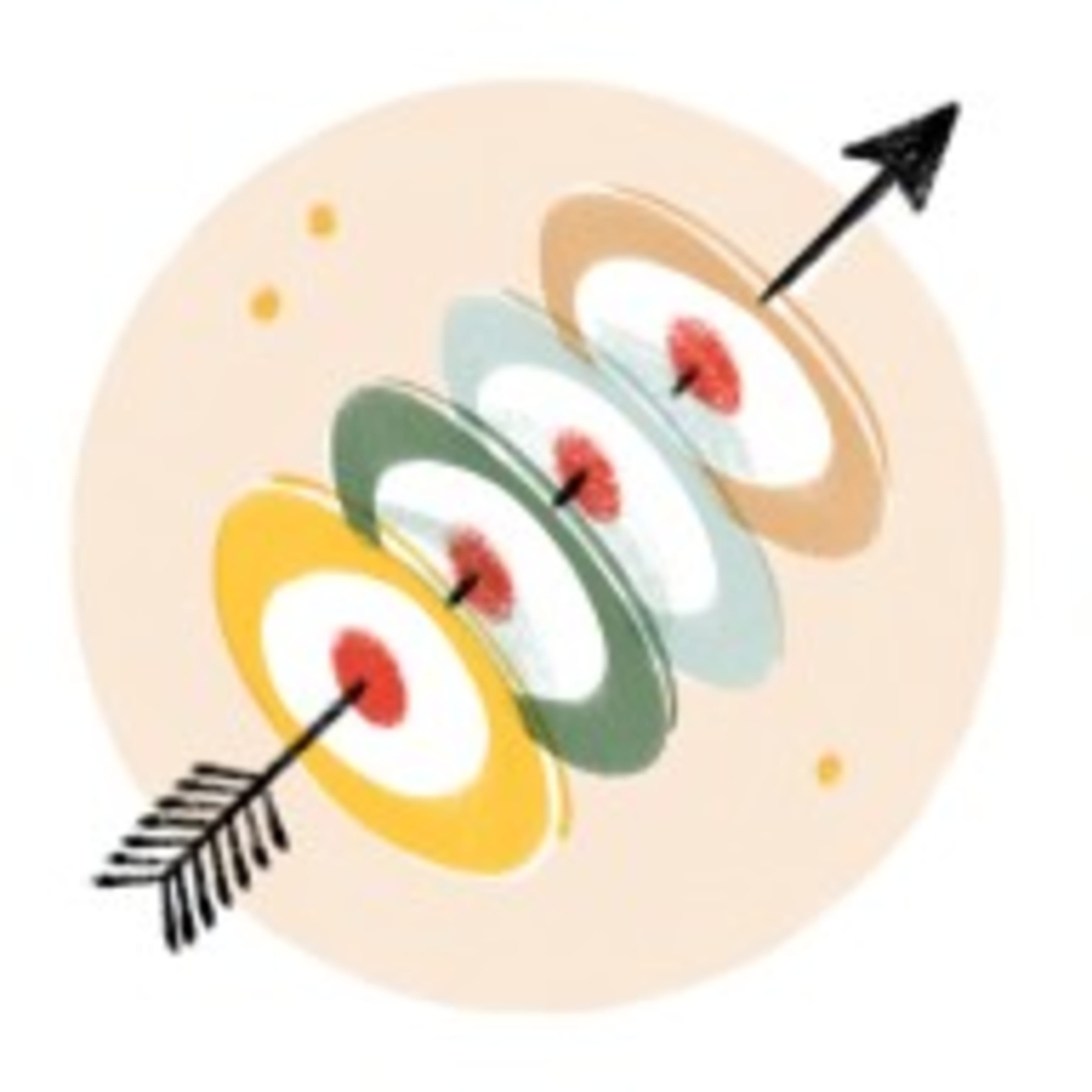 Templates - Arrow through targets icon