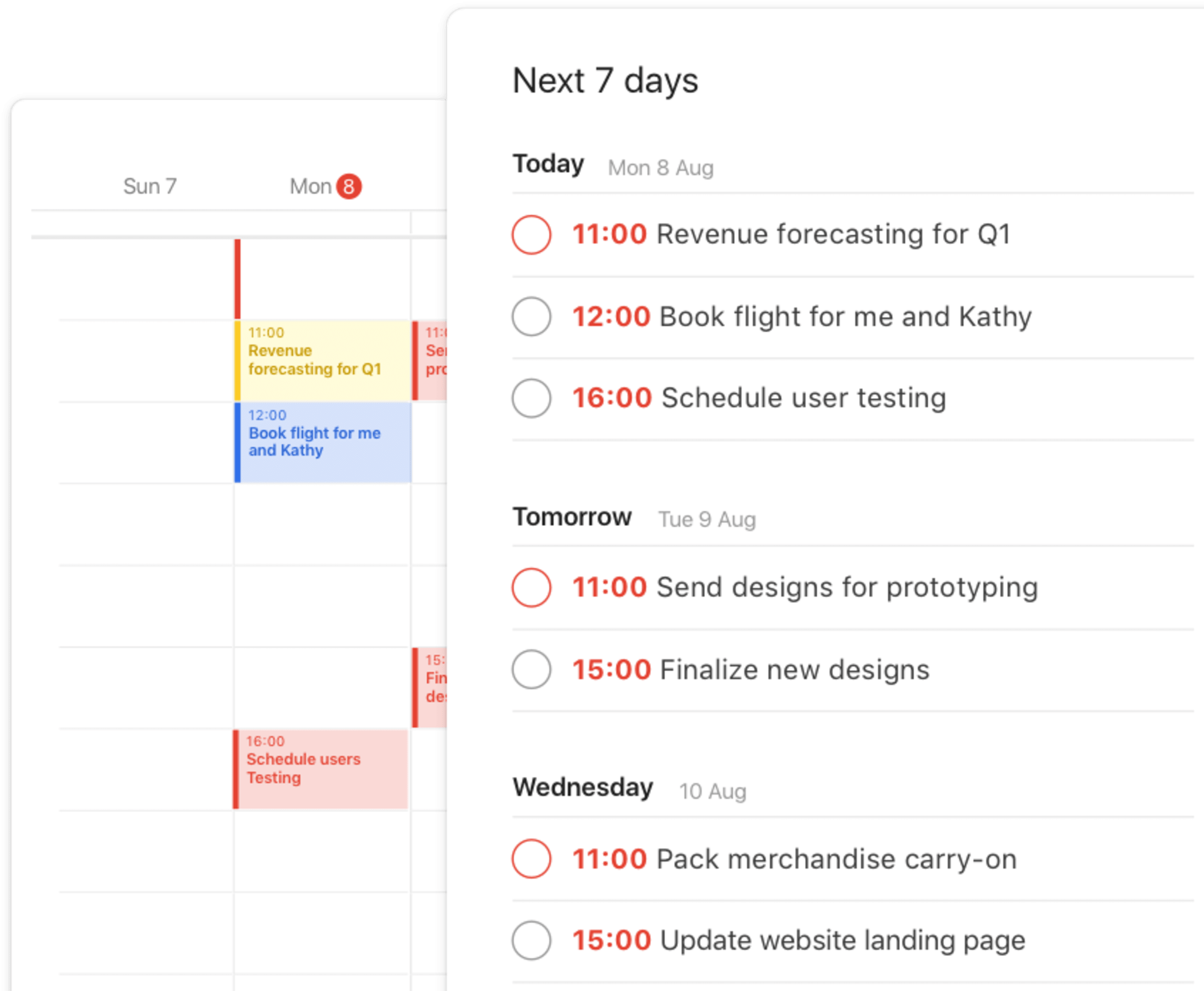 todoist pro feature calendar feeds calendar view interface