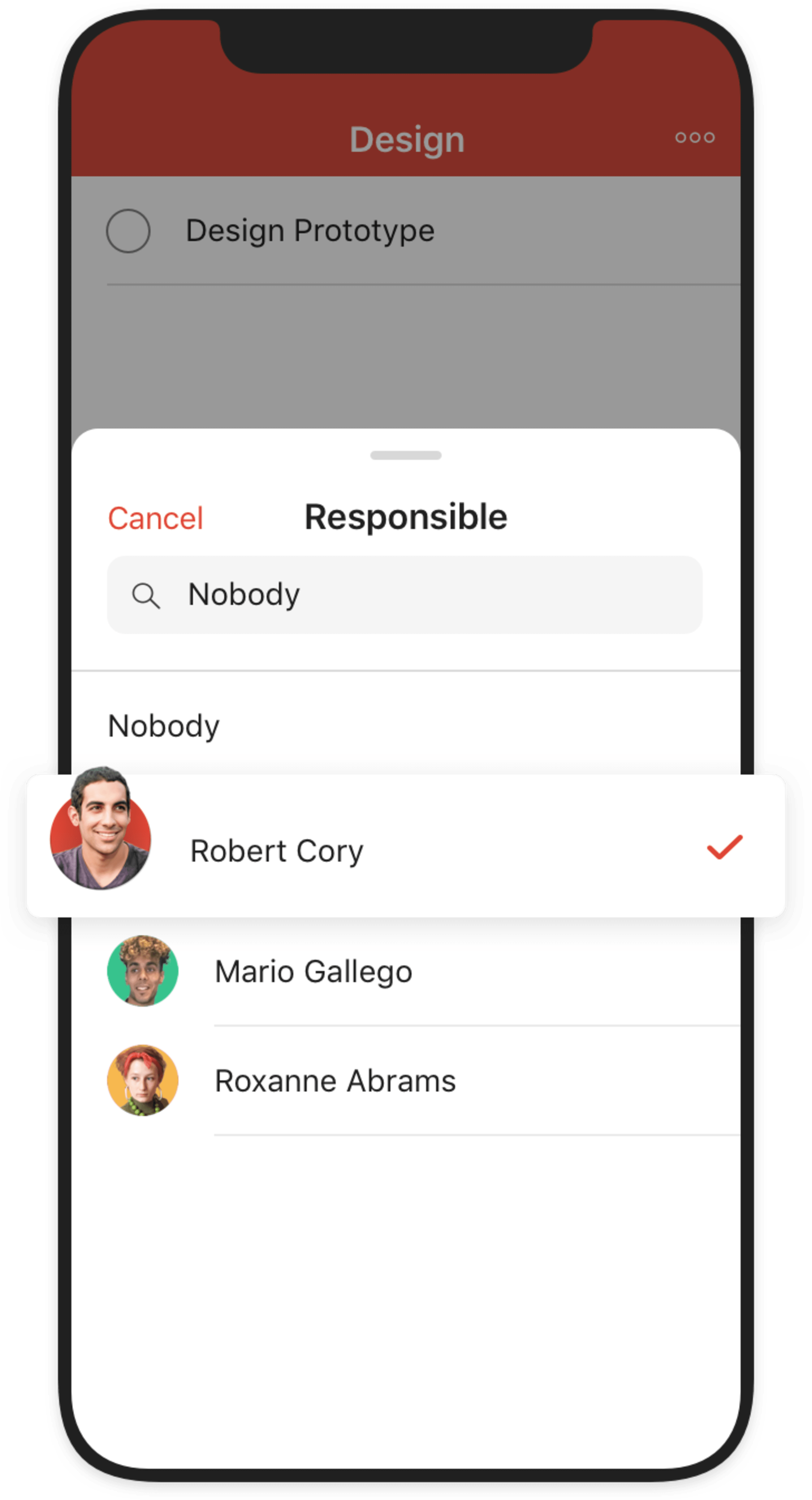 todoist sharing tasks mobile user interface
