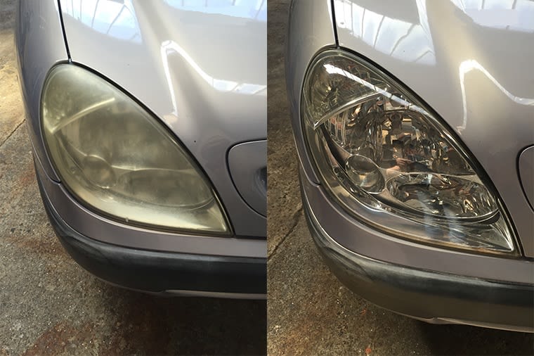 Détail d'une optique après rénovation