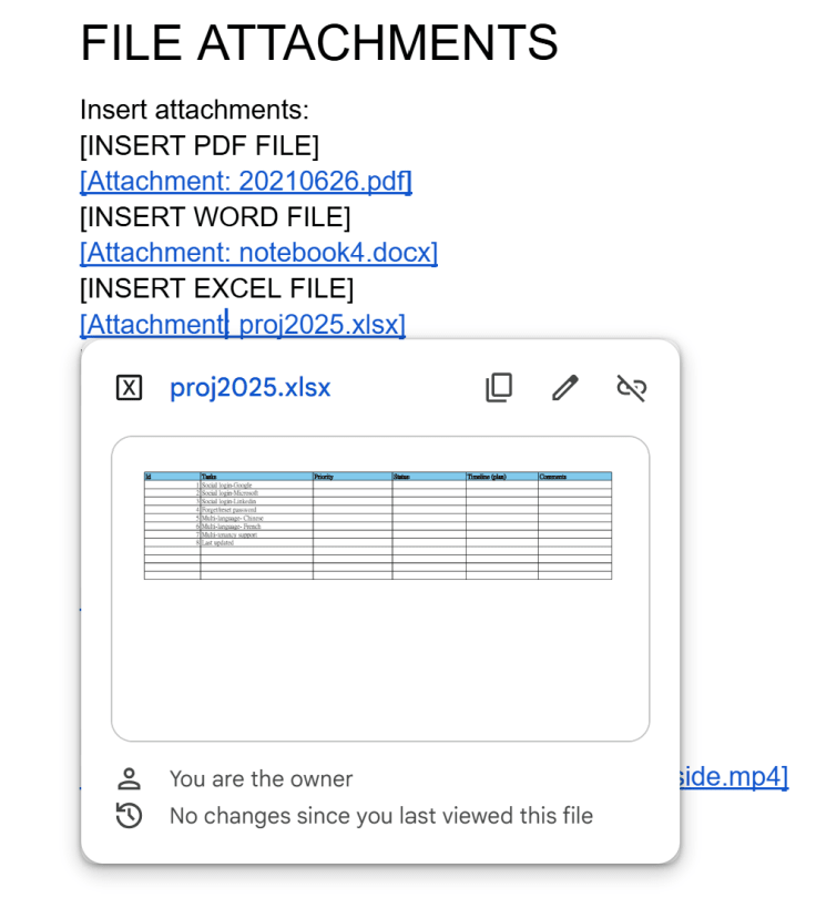 The same note as an editable Google Doc after migration
