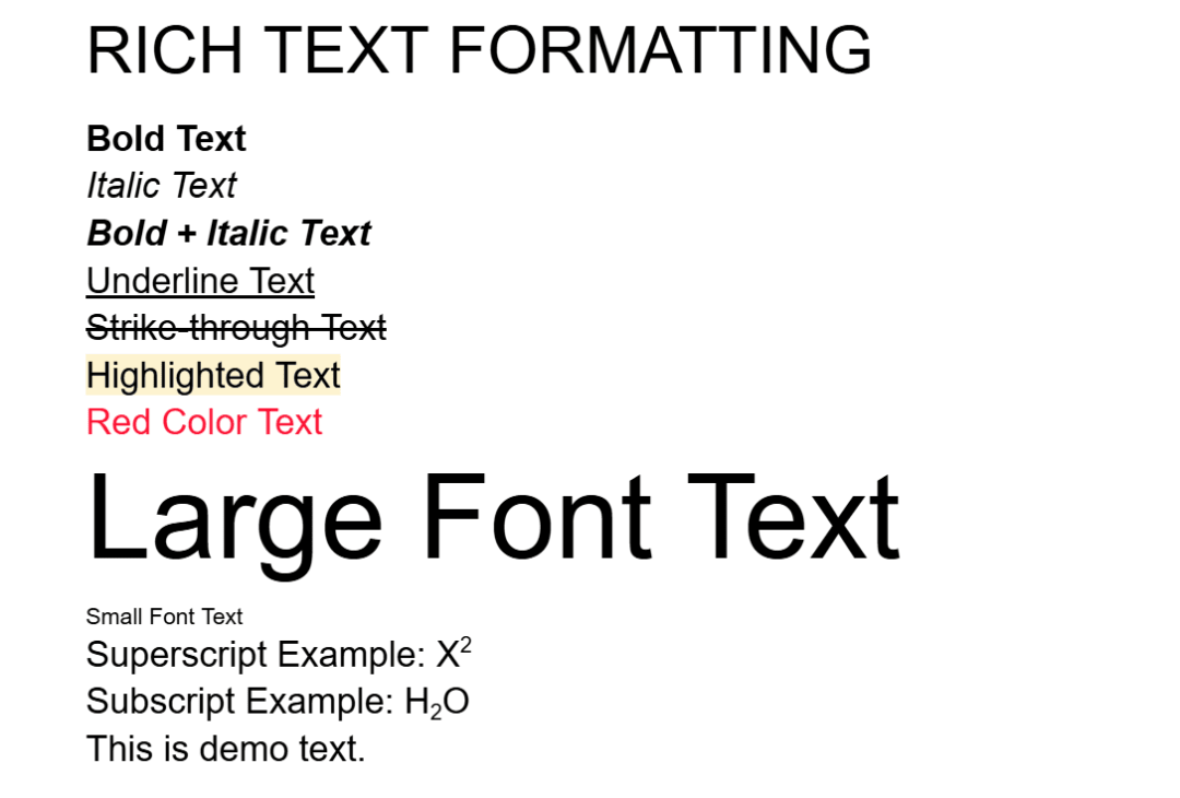 Google Doc keeping the same headings, lists, quote and table