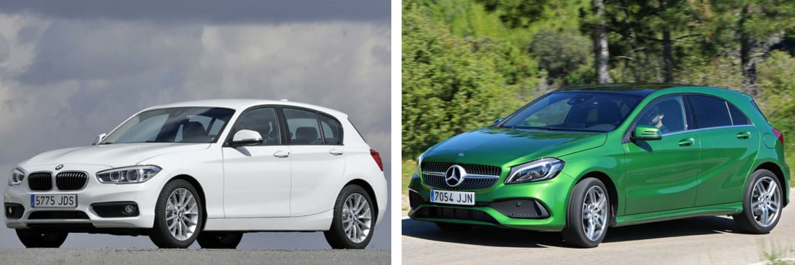 Comparativa entre BMW 116d (2015) vs MercedesBenz A 180 d