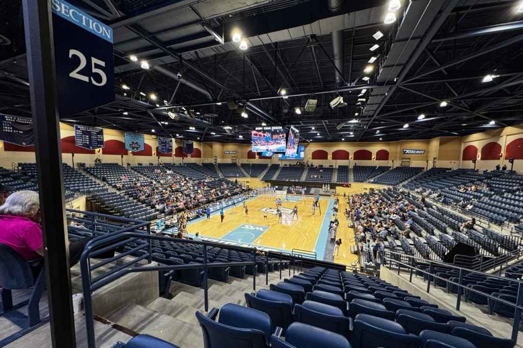 Unica enters the arena at California