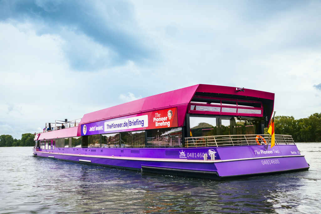 Pioneer Two sets sail as a floating media hub in Berlin