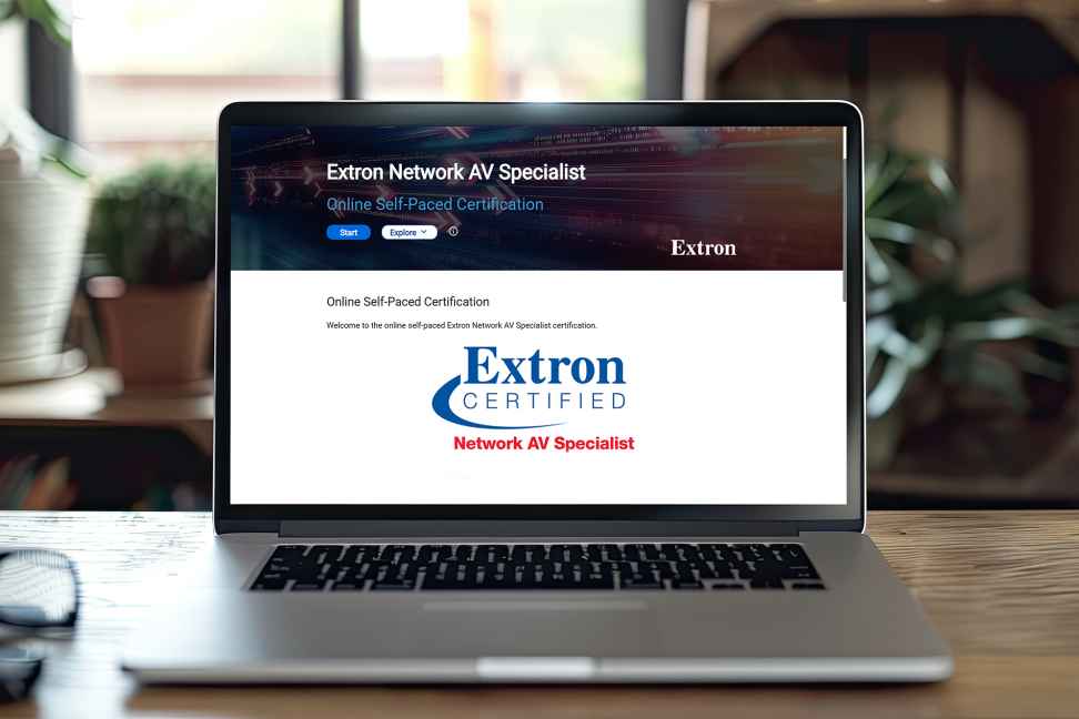 Extron debuts network AV specialist certification as online training program