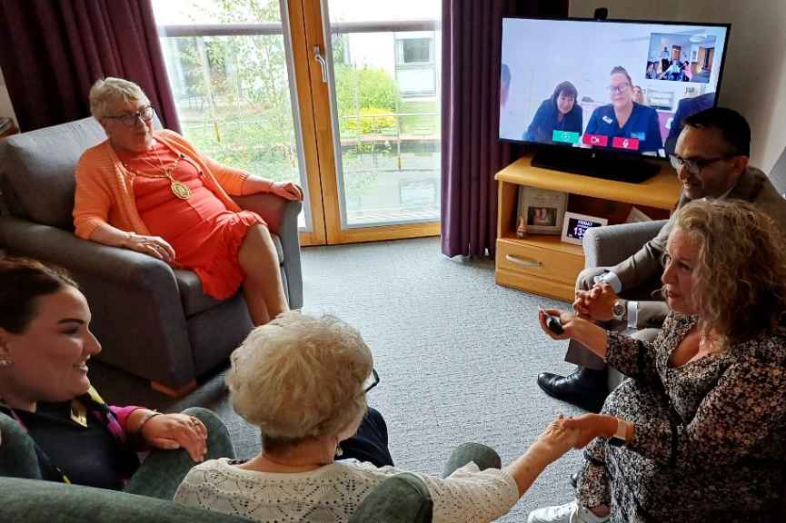 LG and Care Messenger bring digital connection to Scottish care home