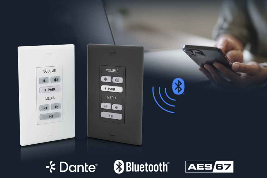 Extron introduces BT 100 AT D Bluetooth Dante audio interface