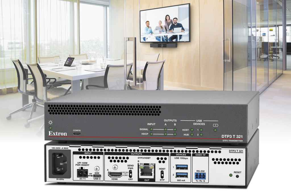 Extron launches DTP3 T 321 USB-C transmitter