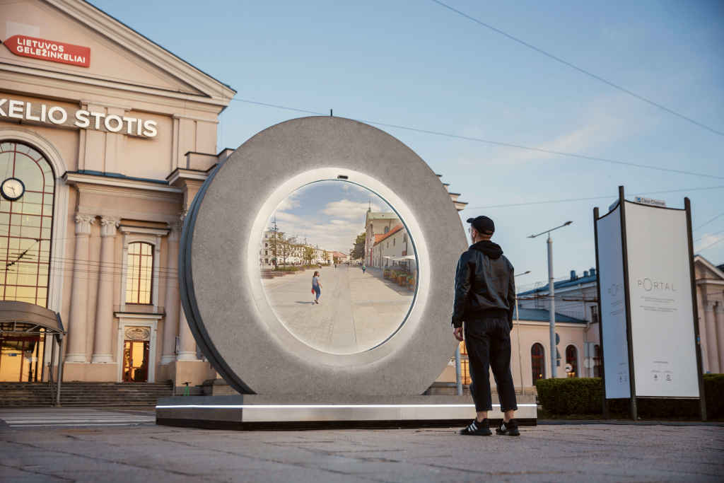 VC art installation opens portals between cities