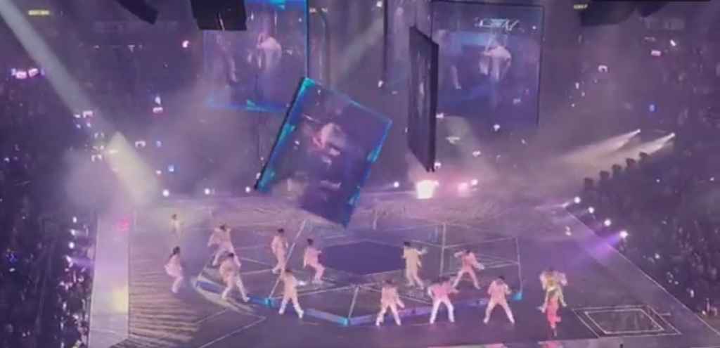 Suspended LED screen falls on performers at Mirror concert in Hong Kong