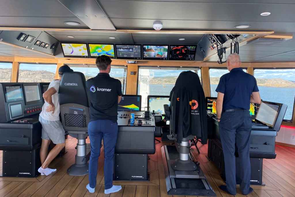 Kramer AVoIP streaming tech aids navigation and fish finding for Swedish fishing vessel