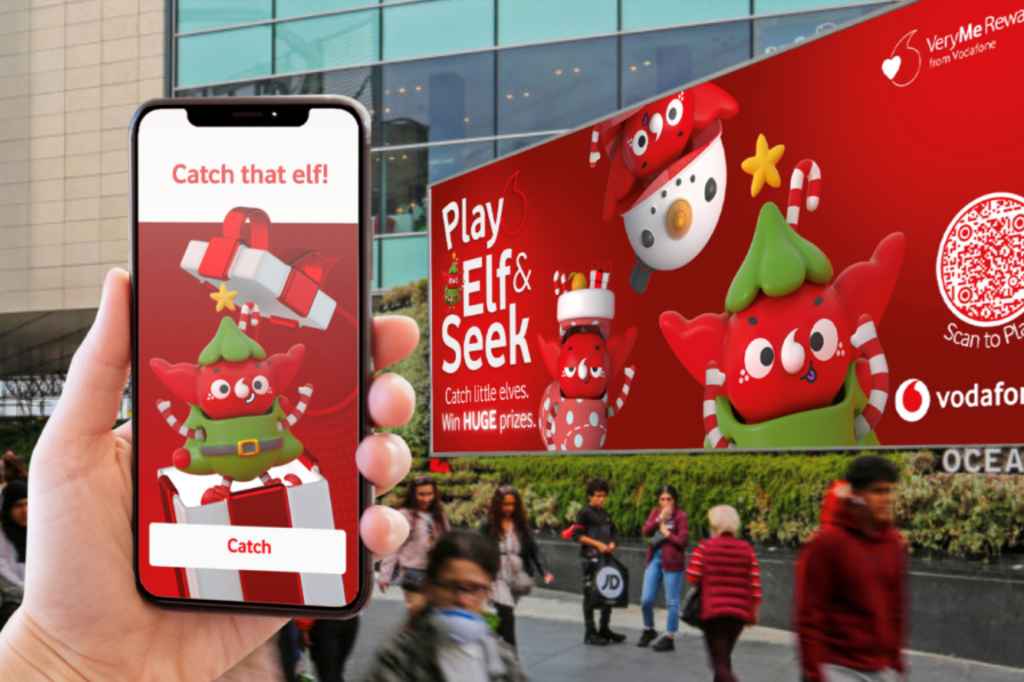 Vodafone launches interactive AR Christmas game with Ocean Outdoor
