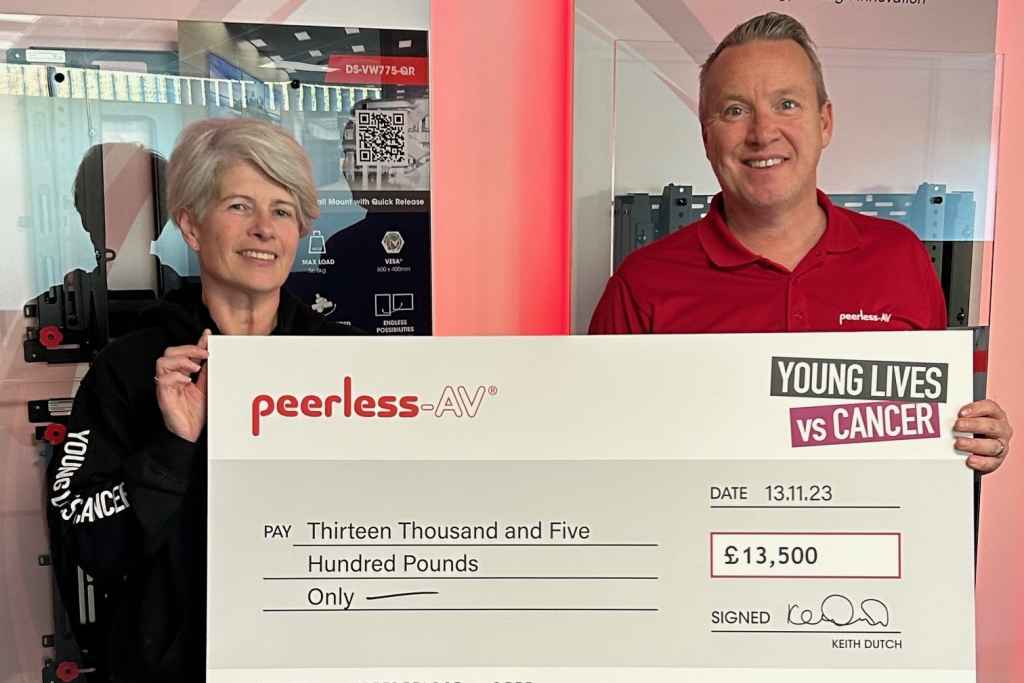 Peerless-AV raises more than 15,700 Euros for Young Lives vs Cancer