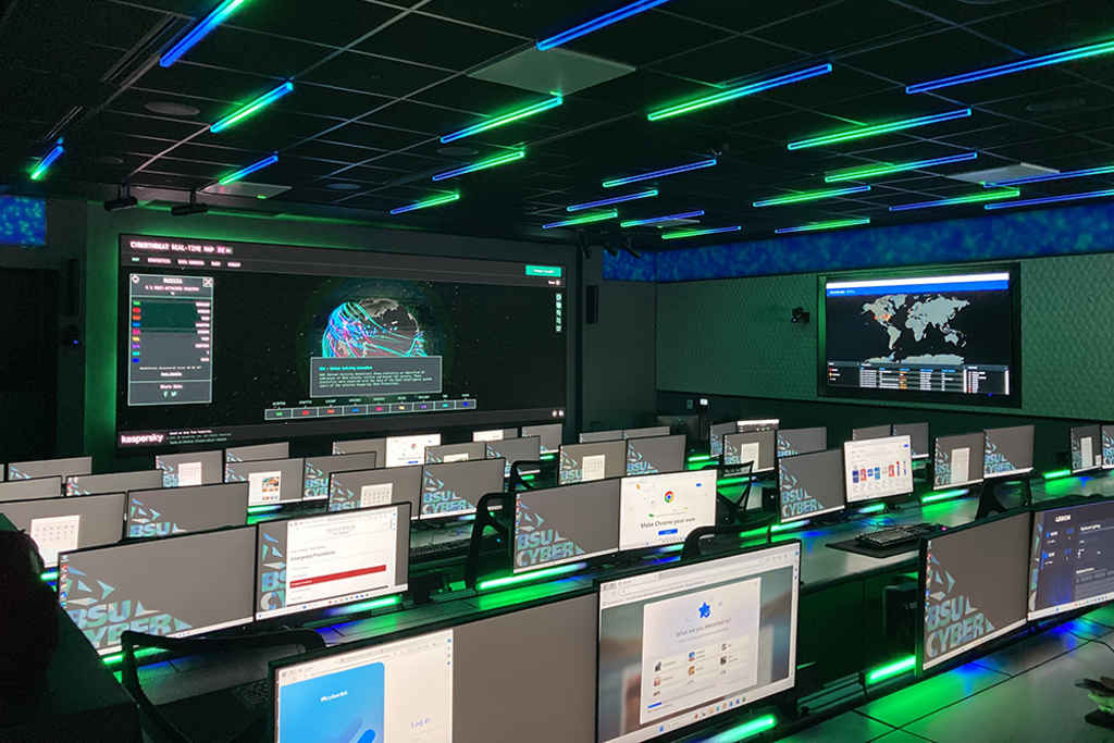 Analog Way Eikos 4K drives LED videowall in cybersecurity training space