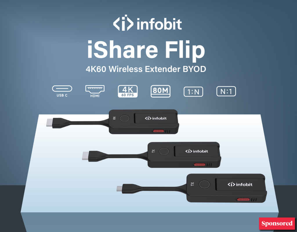 INFOBIT Introduces iShare Flip - 4K60 Wireless Extender