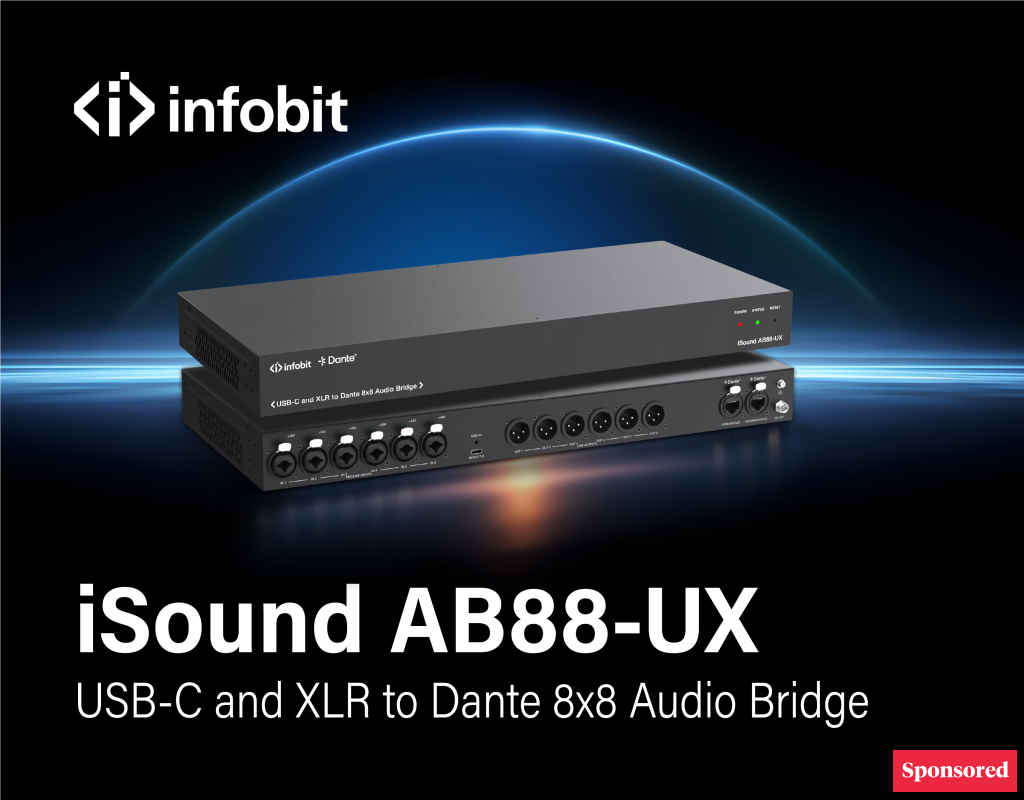 INFOBIT bridges USB-C, XLR and Dante with iSound AB88-UX