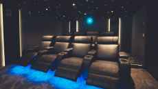 Chalet cinema in the Alps