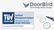 DoorBird awarded certification for information security by TÜV Saarland