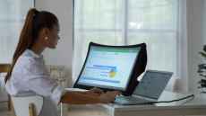 Portable display doubles up as short throw projector