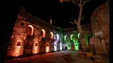 Digital Projection displays visual for fort in Jhansi, India