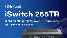 INFOBIT debuts new 4K60 AV over IP Transceiver
