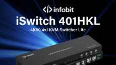 INFOBIT Launches 4K60 4×1 KVM Switcher – iSwitch 401HKL