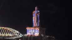 Christie laser projectors light up Thiruvalluvar Statue, India