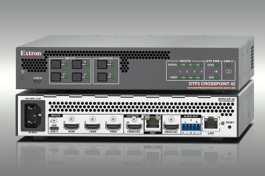 Extron debuts DTP3 CrossPoint 42 matrix switcher
