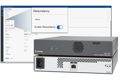 Redundancy feature added to Extron VCA 100