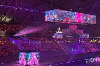 Hexogon Solution brings Singapore’s National Day Parade 2026 to life with aerial projection mapping
