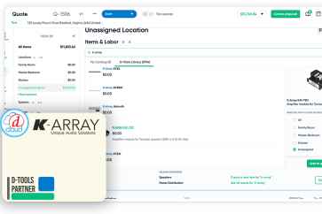 K-array offerings now available within D-Tools