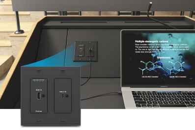 Extron debuts DTP3 T 322 D wallplate transmitter