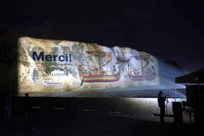 Bayeux Tapestry projection: how Pixel Sharp lit the White Cliffs of Dover