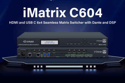 Infobit releases new 4K matrix switcher with USB C and DSP