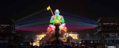 Christie projectors illuminate 65m tall Statue of Equality