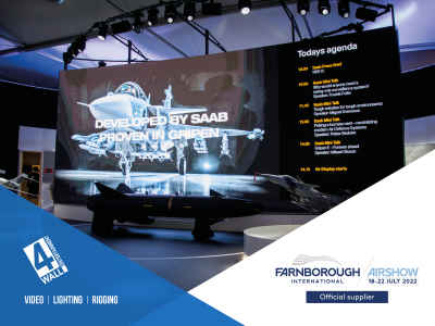 4Wall is official AV supplier at Farnborough International Airshow 2022