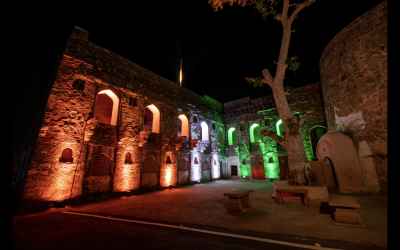 Digital Projection displays visual for fort in Jhansi, India