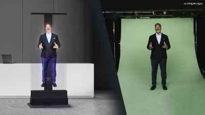 Mike Blackman hologram to greet visitors at entrance to ISE 2022