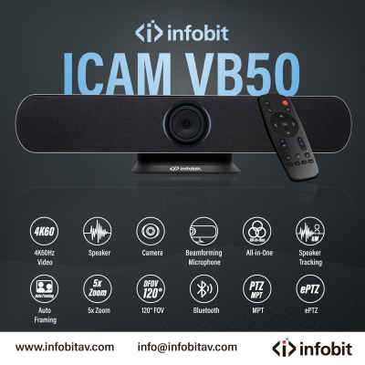 Infobit introduces iCam VB50 All-in-One Conference Videobar for UC