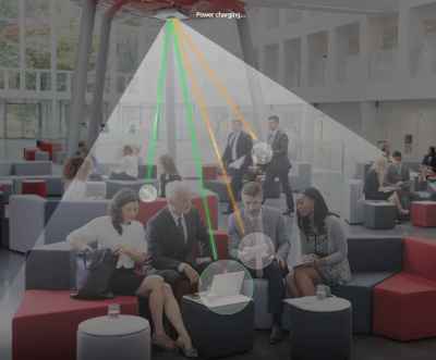 Infrared laser charger beams power to devices 30 metres away