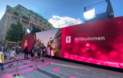 Innlights Displaysolutions supplies interactive 18-metre LED wall for Telekom project in Düsseldorf