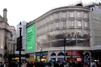 WhatsApp takes over Piccadilly Lights with 3D LED advert