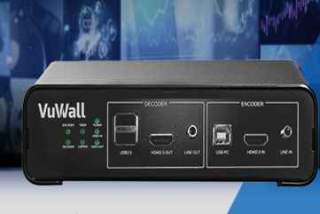 VuWall introduces VuStream 550 all-in-one SDVoE encoder/decoder