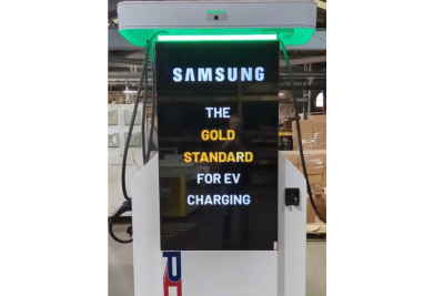 Samsung displays used for new DOOH EV charging kiosk
