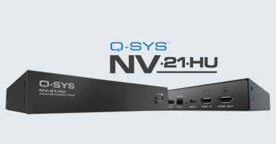 Q-Sys introduces the NV series NV-21-HU network video endpoint