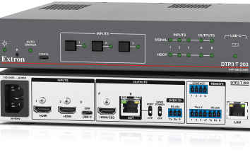 Extron debuts DTP3 transmitter with USB-C charging