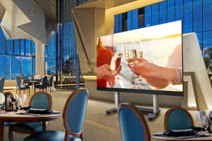 ViewSonic debuts foldable 135-in LED displays for hospitality and events