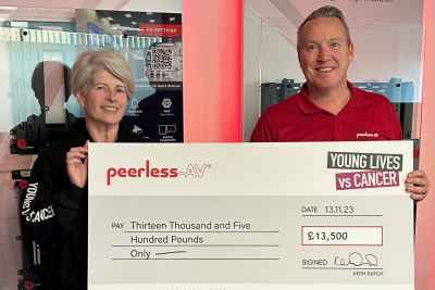 Peerless-AV raises more than 15,700 Euros for Young Lives vs Cancer